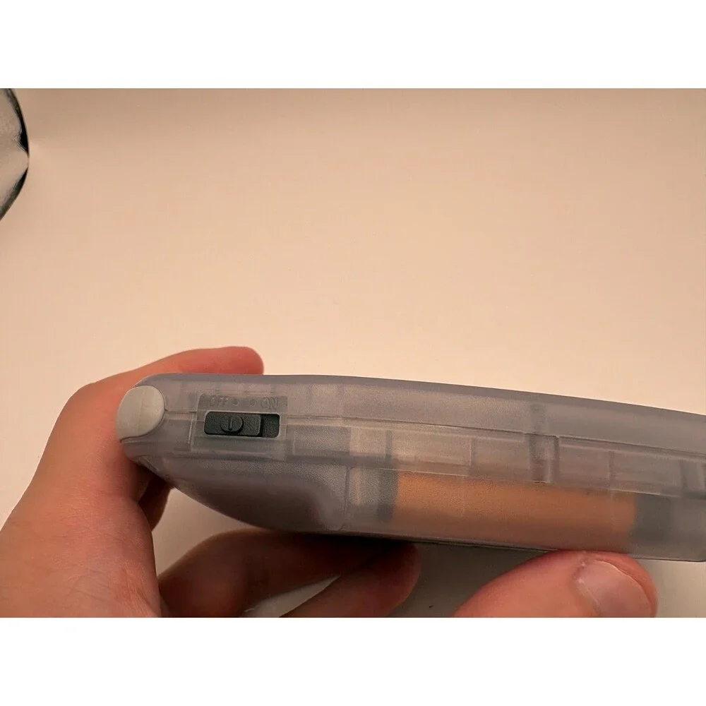 Nintendo Game Boy Advance GBA Clear Glacier Handheld Console Tested & Working